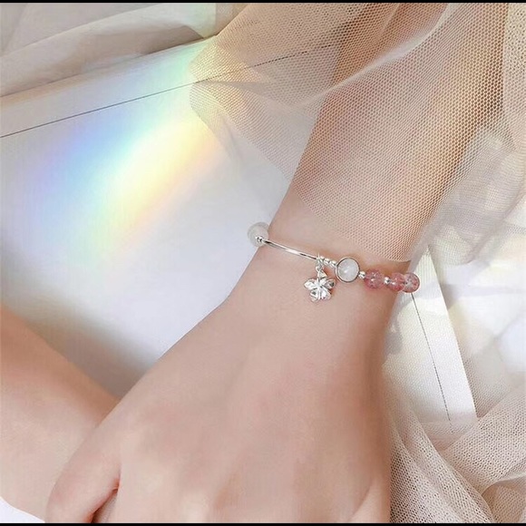 Quartz/Moonstone/Sterling bracelets - Picture 2 of 7